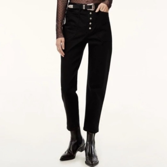 Aritzia Wilfred Belen Pants Black Size 0 - Picture 2 of 4